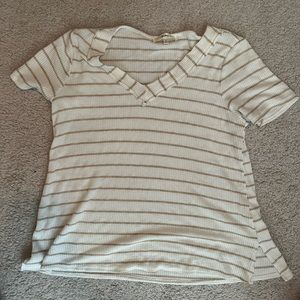 A fitted t-shirt